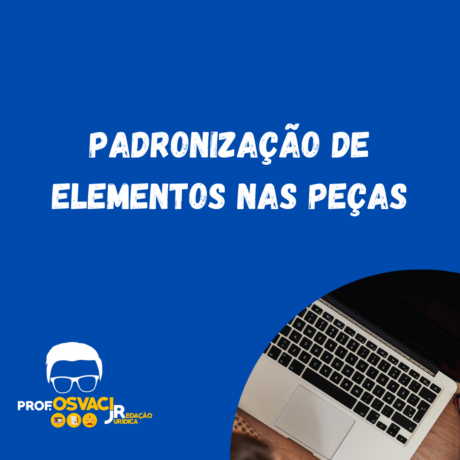 Padronização de elementos nas peças