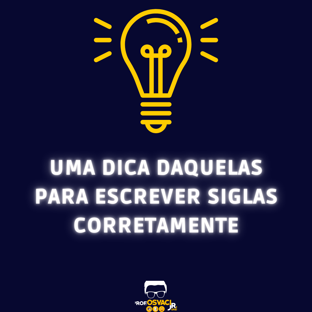 Em muitos casos, ao escreverem sigla/siglas por extenso, recomendo que vocês usem iniciais minúsculas O texto fica mais agradável