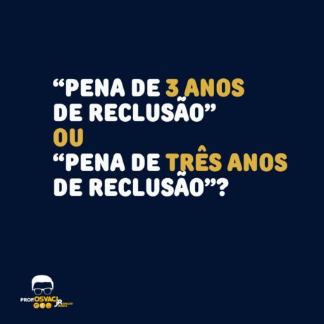 Como se escreve nºs da pena de reclusão. Se for lido como uma só palavra, escrevam-no por extenso; se lido como mais de uma, usem o algarismo