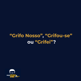 grifo nosso grifou-se ou grifei