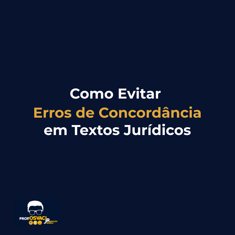 como evitar error de concordancia em textos juridicos