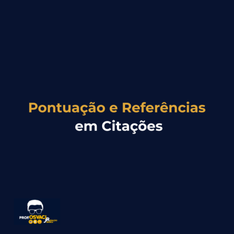 Pontuação e Referências em Citações